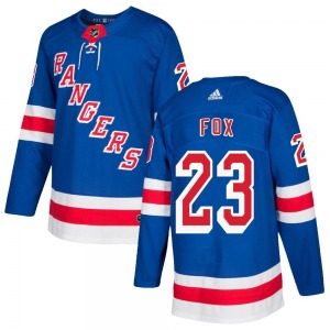 Adam Fox New York Rangers Adidas Authentic Royal Blue Home Jersey