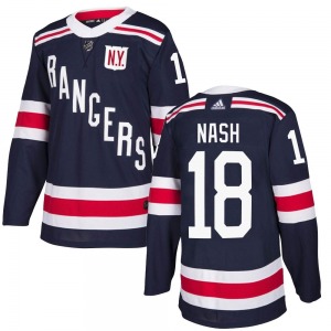 Riley Nash New York Rangers Adidas Authentic Navy Blue 2018 Winter Classic Home Jersey