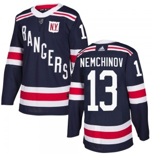 Sergei Nemchinov New York Rangers Adidas Authentic Navy Blue 2018 Winter Classic Home Jersey