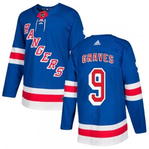 Youth Adam Graves New York Rangers Adidas Authentic Royal Blue Home Jersey