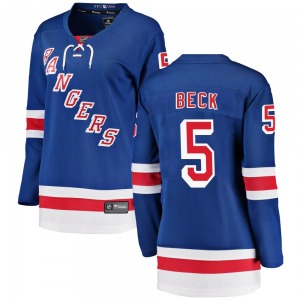 Women's Barry Beck New York Rangers Fanatics Branded Breakaway Blue Home Jersey