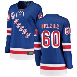 Women's Alex Belzile New York Rangers Fanatics Branded Breakaway Blue Home Jersey