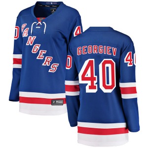 Women's Alexandar Georgiev New York Rangers Fanatics Branded Breakaway Blue Home Jersey