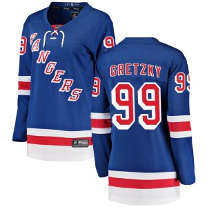 Women's Wayne Gretzky New York Rangers Fanatics Branded Breakaway Blue Home Jersey