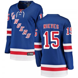 Women's Boo Nieves New York Rangers Fanatics Branded Breakaway Blue Home Jersey