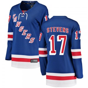 Women's Kevin Stevens New York Rangers Fanatics Branded Breakaway Blue Home Jersey