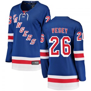 Women's Jimmy Vesey New York Rangers Fanatics Branded Breakaway Blue Home Jersey