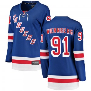 Women's Alex Wennberg New York Rangers Fanatics Branded Breakaway Blue Home Jersey