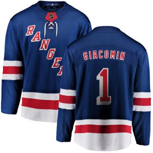 Eddie Giacomin New York Rangers Fanatics Branded Breakaway Blue Home Jersey