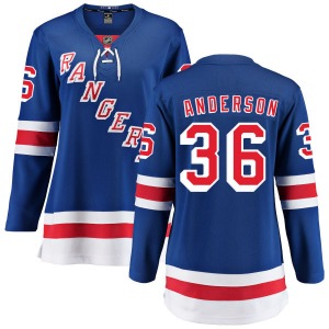 Women's Glenn Anderson New York Rangers Fanatics Branded Breakaway Blue Home Jersey