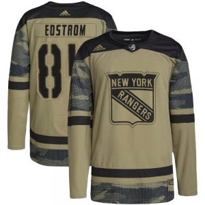 Youth Adam Edstrom New York Rangers Adidas Authentic Camo Military Appreciation Practice Jersey