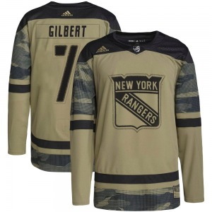 Youth Rod Gilbert New York Rangers Adidas Authentic Camo Military Appreciation Practice Jersey