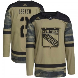 Youth Brian Leetch New York Rangers Adidas Authentic Camo Military Appreciation Practice Jersey