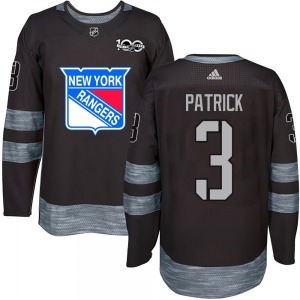 Youth James Patrick New York Rangers Authentic Black 1917-2017 100th Anniversary Jersey