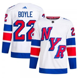 Dan Boyle New York Rangers Adidas Authentic White 2024 Stadium Series Primegreen Jersey