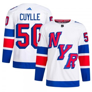 Will Cuylle New York Rangers Adidas Authentic White 2024 Stadium Series Primegreen Jersey