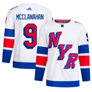 Rob Mcclanahan New York Rangers Adidas Authentic White 2024 Stadium Series Primegreen Jersey