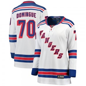 Women's Louis Domingue New York Rangers Fanatics Branded Breakaway White Away Jersey
