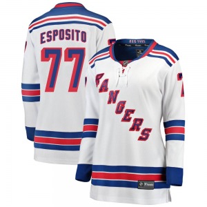 Women's Phil Esposito New York Rangers Fanatics Branded Breakaway White Away Jersey