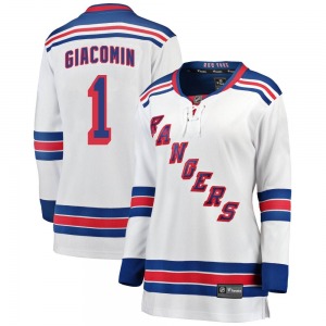 Women's Eddie Giacomin New York Rangers Fanatics Branded Breakaway White Away Jersey