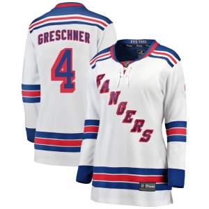 Women's Ron Greschner New York Rangers Fanatics Branded Breakaway White Away Jersey