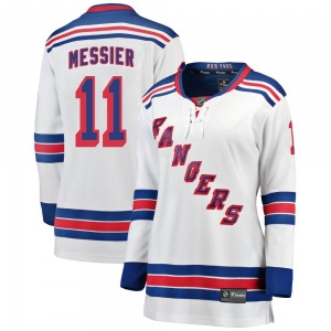 Women's Mark Messier New York Rangers Fanatics Branded Breakaway White Away Jersey