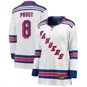 Women's Brandon Prust New York Rangers Fanatics Branded Breakaway White Away Jersey
