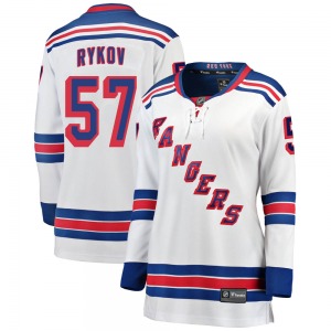 Women's Yegor Rykov New York Rangers Fanatics Branded Breakaway White Away Jersey