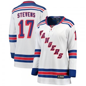 Women's Kevin Stevens New York Rangers Fanatics Branded Breakaway White Away Jersey