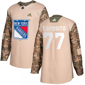 Youth Phil Esposito New York Rangers Adidas Authentic Camo Veterans Day Practice Jersey