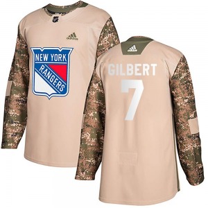 Youth Rod Gilbert New York Rangers Adidas Authentic Camo Veterans Day Practice Jersey
