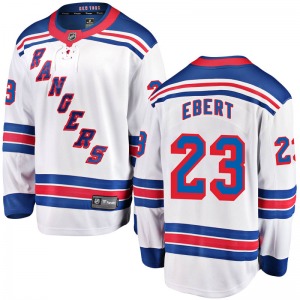 Nick Ebert New York Rangers Fanatics Branded Breakaway White Away Jersey