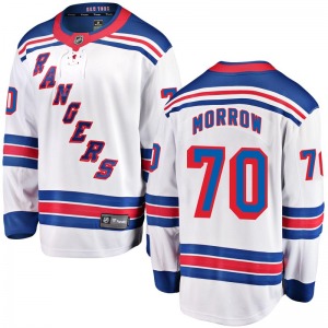 Joe Morrow New York Rangers Fanatics Branded Breakaway White Away Jersey