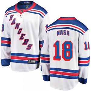 Riley Nash New York Rangers Fanatics Branded Breakaway White Away Jersey