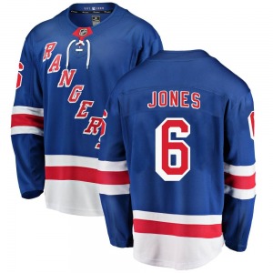 Zac Jones New York Rangers Fanatics Branded Breakaway Blue Home Jersey