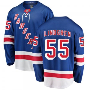 Ryan Lindgren New York Rangers Fanatics Branded Breakaway Blue Home Jersey