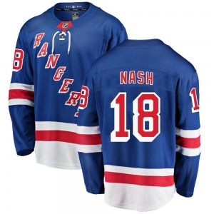 Riley Nash New York Rangers Fanatics Branded Breakaway Blue Home Jersey