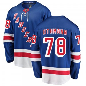 Brennan Othmann New York Rangers Fanatics Branded Breakaway Blue Home Jersey
