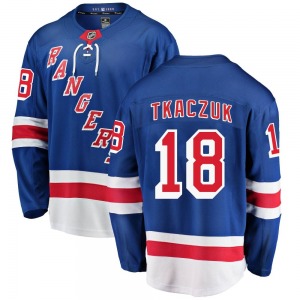 Walt Tkaczuk New York Rangers Fanatics Branded Breakaway Blue Home Jersey