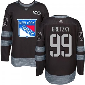 Wayne Gretzky New York Rangers Authentic Black 1917-2017 100th Anniversary Jersey