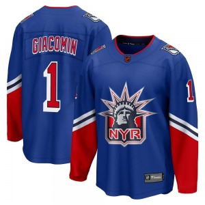 Eddie Giacomin New York Rangers Fanatics Branded Breakaway Royal Special Edition 2.0 Jersey