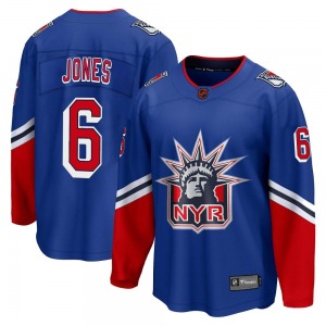 Zac Jones New York Rangers Fanatics Branded Breakaway Royal Special Edition 2.0 Jersey