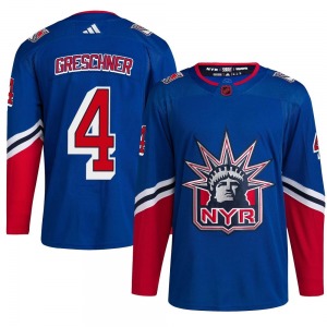 Ron Greschner New York Rangers Adidas Authentic Royal Reverse Retro 2.0 Jersey