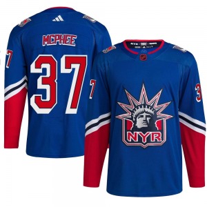 George Mcphee New York Rangers Adidas Authentic Royal Reverse Retro 2.0 Jersey