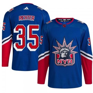 Mike Richter New York Rangers Adidas Authentic Royal Reverse Retro 2.0 Jersey