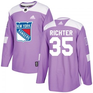 Mike Richter New York Rangers Adidas Authentic Purple Fights Cancer Practice Jersey