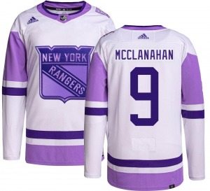 Rob Mcclanahan New York Rangers Adidas Authentic Hockey Fights Cancer Jersey