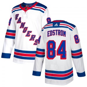 Youth Adam Edstrom New York Rangers Adidas Authentic White Jersey