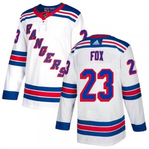 Youth Adam Fox New York Rangers Adidas Authentic White Jersey