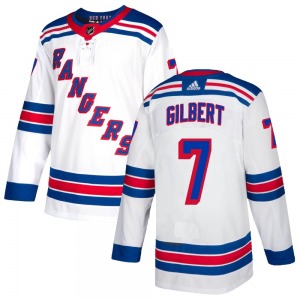 Youth Rod Gilbert New York Rangers Adidas Authentic White Jersey